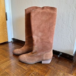 Suede Frye knee high boots
